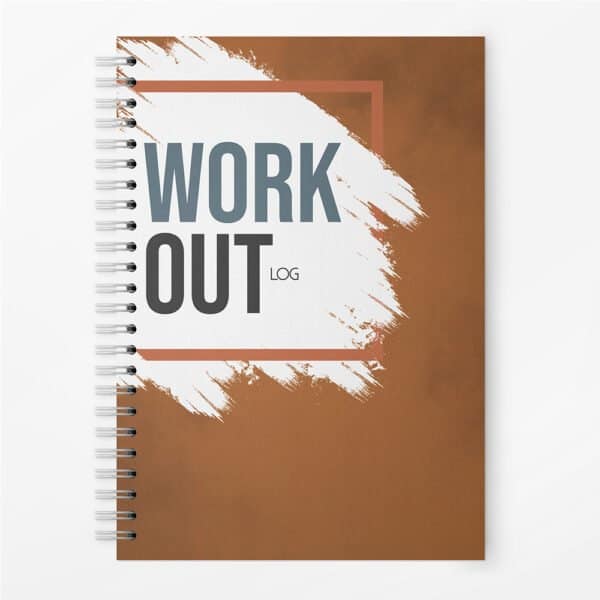 Orange Workout Log Book
